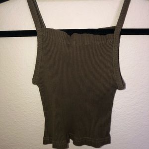 Olive crop top
